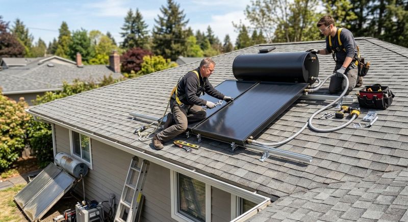 Solar Water Heater Replacement project example