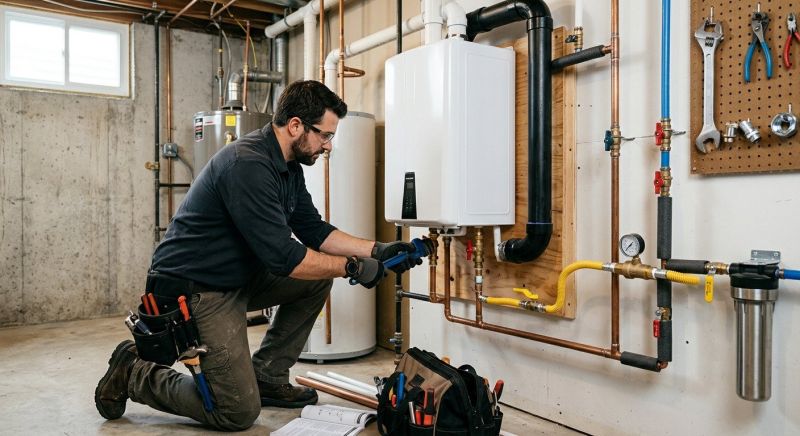 Tankless Heater Installation project example